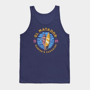 Vintage El Matador, California Surfer's Paradise // Retro Surfing 1980s Badge Tank Top